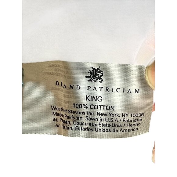 Grand Patrician King Pillowcase 100% Cotton Light Green USA WestPoint Stevens - Picture 4 of 6